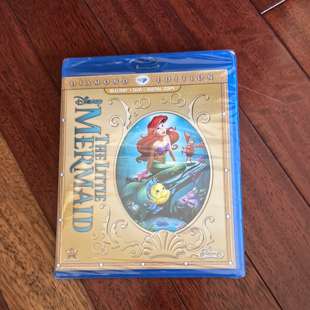 Disney The Little Mermaid Diamond Edition Blu-Ray DVD Digital Copy Movie